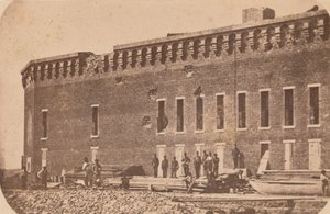 De evacuatie van Fort Sumter, april 1861, april 1861 door Edward Anthony
