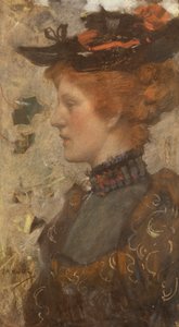 Portret van Miss Elizabeth D. Reid