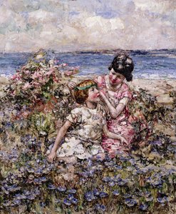 De meikoningin door Edward Atkinson Hornel