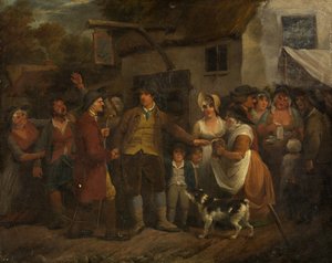 De deur van het bierhuis door Edward Bird