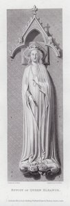Beeld van Koningin Eleanor door Edward Blore