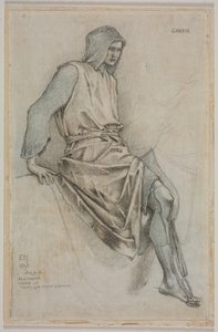 Studie voor het Falen van Gawain uit de Heilige Graal Tapijten door Edward Burne-Jones