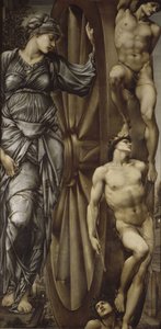 Het Rad van Fortuin door Edward Burne-Jones
