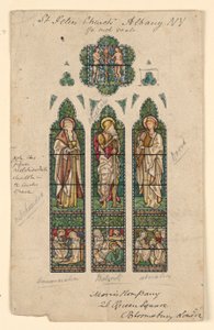 Tekening, Sint-Pieterskerk, Alb, ca. 1870 door Edward Burne Jones
