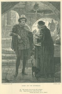 Illustratie voor Romeo en Julia door Edward Burne Jones