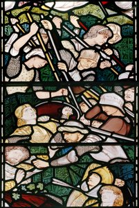 De slag bij Beth-Horon door Edward Burne Jones