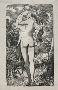 Bacchante of De Speler op de Lier, 1829 door Edward Calvert