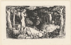 Ideaal pastoraal leven door Edward Calvert