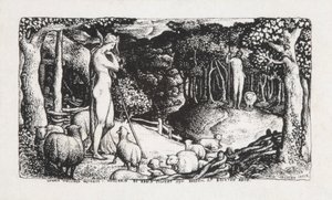 Ideaal Pastoraal Leven, 1829 door Edward Calvert