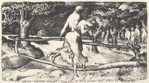 De Zondvloed, 1829 door Edward Calvert