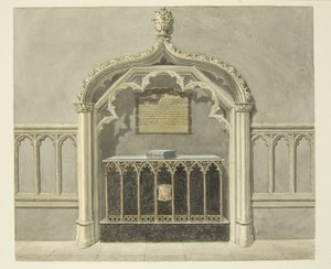 Monument voor Mary Grosett in de kathedraal van Bristol door Edward Cashin