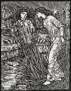 De Taak van het Goudwolschapen door Edward Coley (after) Burne Jones