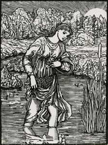 De taak van de rietstengels door Edward Coley (after) Burne Jones