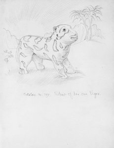 Portret van haar eigen tijger