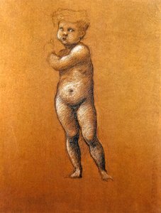 Studie van de figuur van de baby 