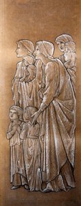 Laat de kleine kinderen tot Mij komen door Edward Coley Burne Jones