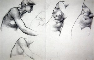 De boom van vergeving - Studie voor de figuur van Phyllis
