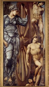 Het rad van fortuin door Edward Burne Jones