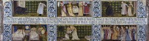 Beauty and the Beast tegelpaneel, Morris, Marshall, Faulkner & Co., ca. 1867 door Edward Burne Jones