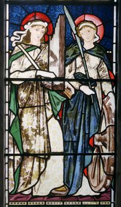 Sint Cecilia en Sint Catharina door Edward Burne Jones
