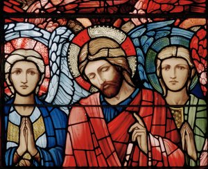 Christus in Majesteit, Beschermengelen, Serafijnen, Aartsengelen (detail)