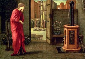 Danaë Bekijkt de Bouw van de Bronzen Toren door Edward Burne Jones
