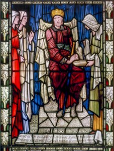 Koning David en Liefdadigheid, c.1896 door Edward Burne Jones