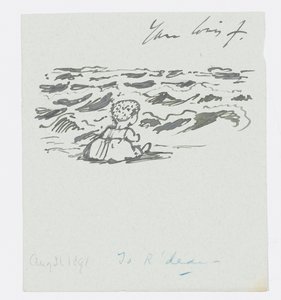 Aan zee, brief aan de kleindochter van de kunstenaar, Angela Thirkell, 31 augustus