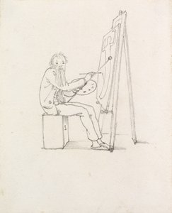Zelfkarikatuur, 1874 door Edward Burne Jones