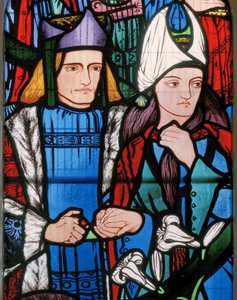 Salomo en de koningin van Sheba door Edward Burne Jones