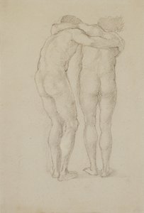 Zielen aan de oever van de Styx door Edward Burne Jones