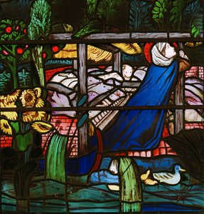 St. Frideswide (detail) door Edward Burne Jones