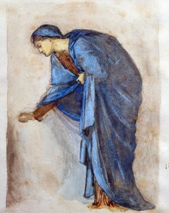 Studie voor een figuur van de Maagd door Edward Burne Jones