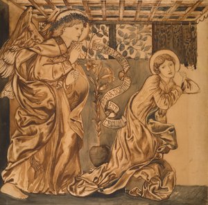 De Annunciatie door Edward Burne Jones