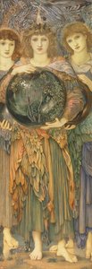De dagen van de schepping: De derde dag, 1870-76 door Edward Burne Jones