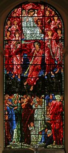 Het Laatste Oordeel, 1885-1897 (glas-in-lood) door Edward Burne Jones