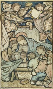 De geboorte van Christus door Edward Burne Jones