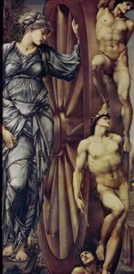 Het rad van fortuin door Edward Burne Jones