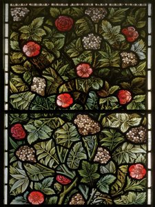 Bladwerk (detail) door Edward Coley and Dearle Burne Jones