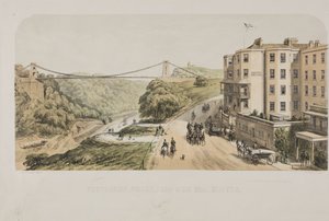 Hangbrug, vanaf Sion Hill, Clifton, ca. 1875
