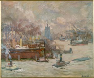 De grote scheepswerf door Edward Cucuel