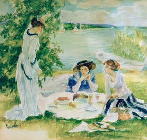 De picknick door Edward Cucuel