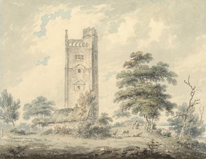 Freston Tower, Suffolk door Edward Dayes