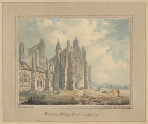 Melrose Abbey, Roxburghshire door Edward Dayes