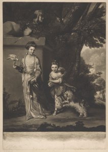 De dames Amabel en Mary Jemina Yorke door Edward Fisher