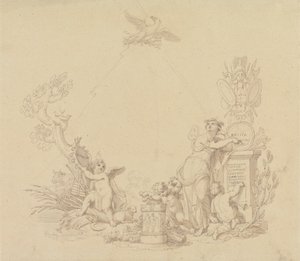 Ontwerpen voor illustraties bij Beethovens werken door Edward Francis Burney