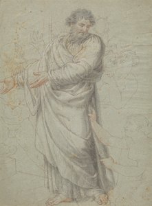 Studie voor de Figuur van St. Paulus door Edward Francis Burney