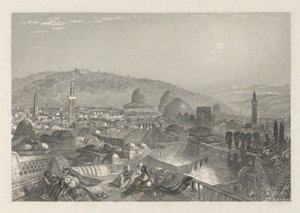 Jeruzalem vanuit het Latijnse Klooster door Edward Francis Finden