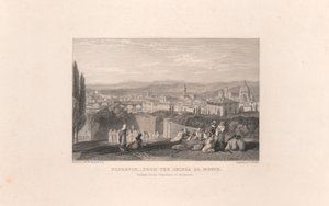 Florence vanaf de Chiesa al Monte door Edward Goodall
