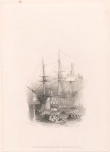 De Bellerophon, Plymouth Sound door Edward Goodall